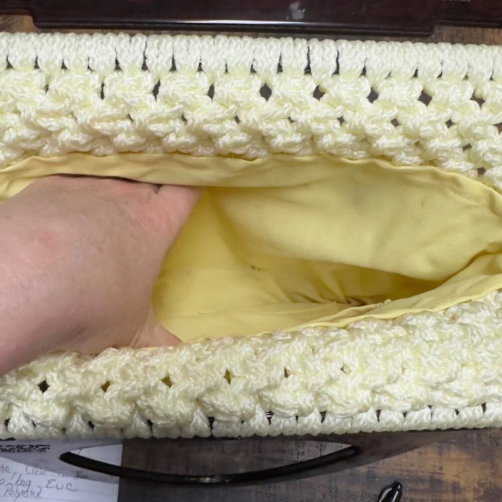 Vintage macrame purse